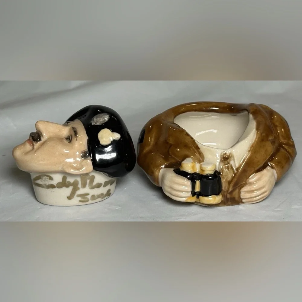 Kevin Francis Face Pot Field Marshall Montgomery Military Dad Signed Rare 2.5" - Picture 6 of 8